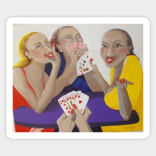 Card Players Sticker